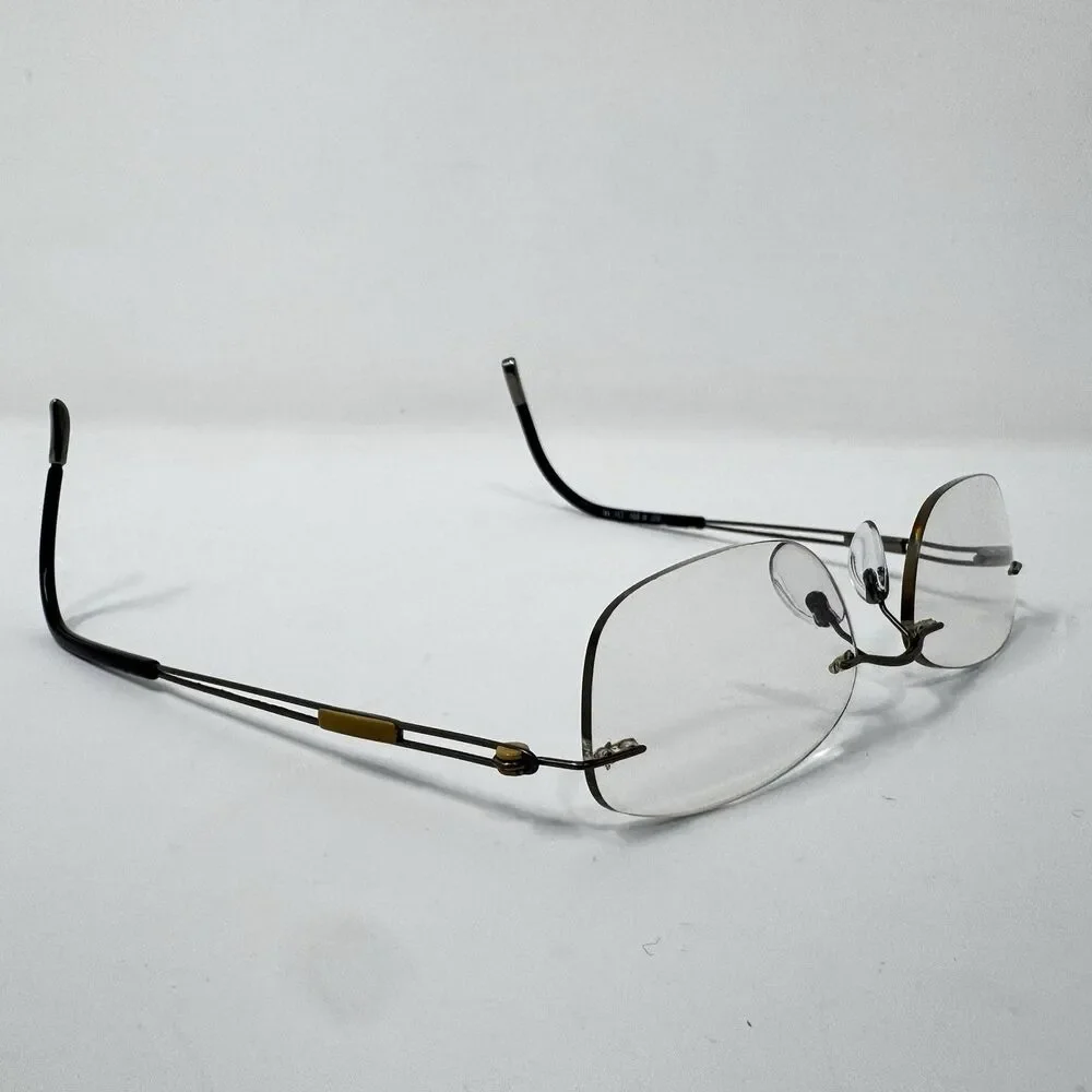 Silhouette 5227 40 6052 Mocha Brown Titan Rimless Eyeglass Frames 17-140